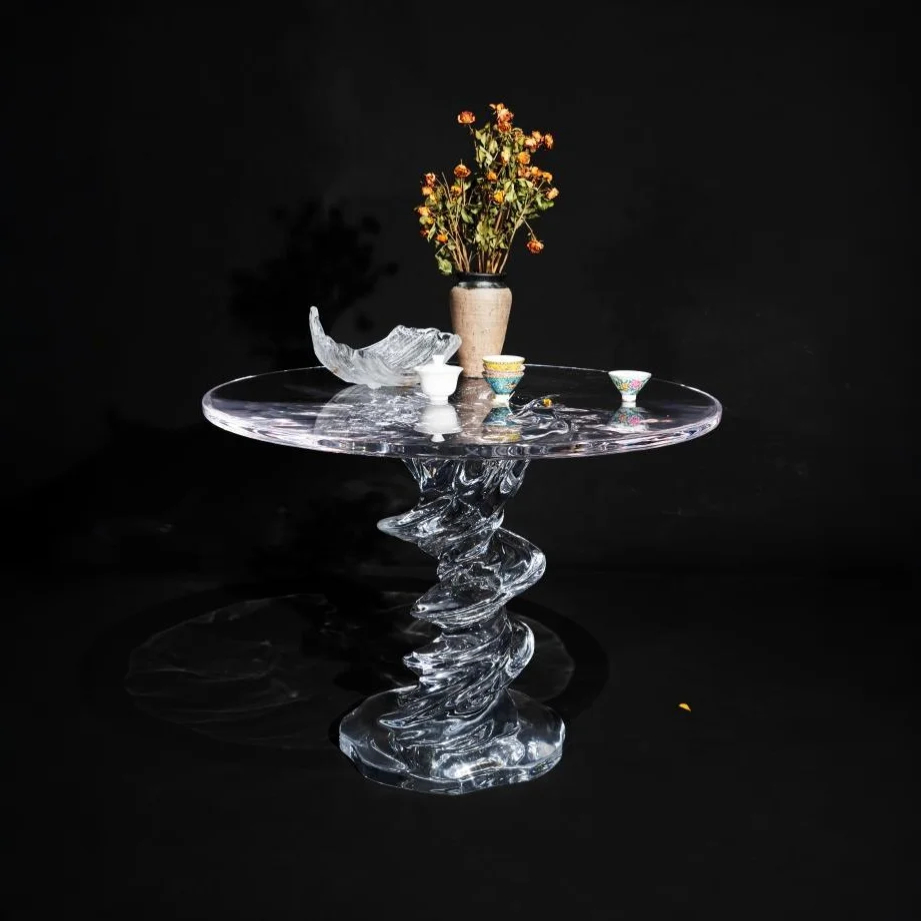Tornado Twist Acrylic Table