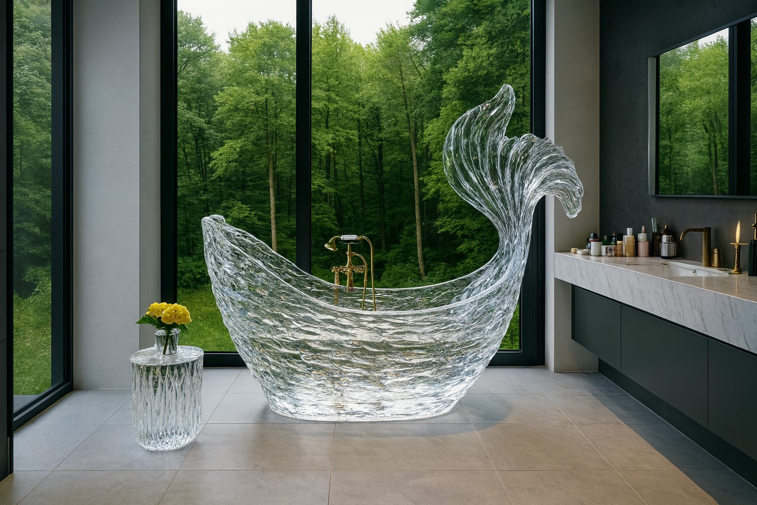 Ocean's Tail Acrylic Bathtub
