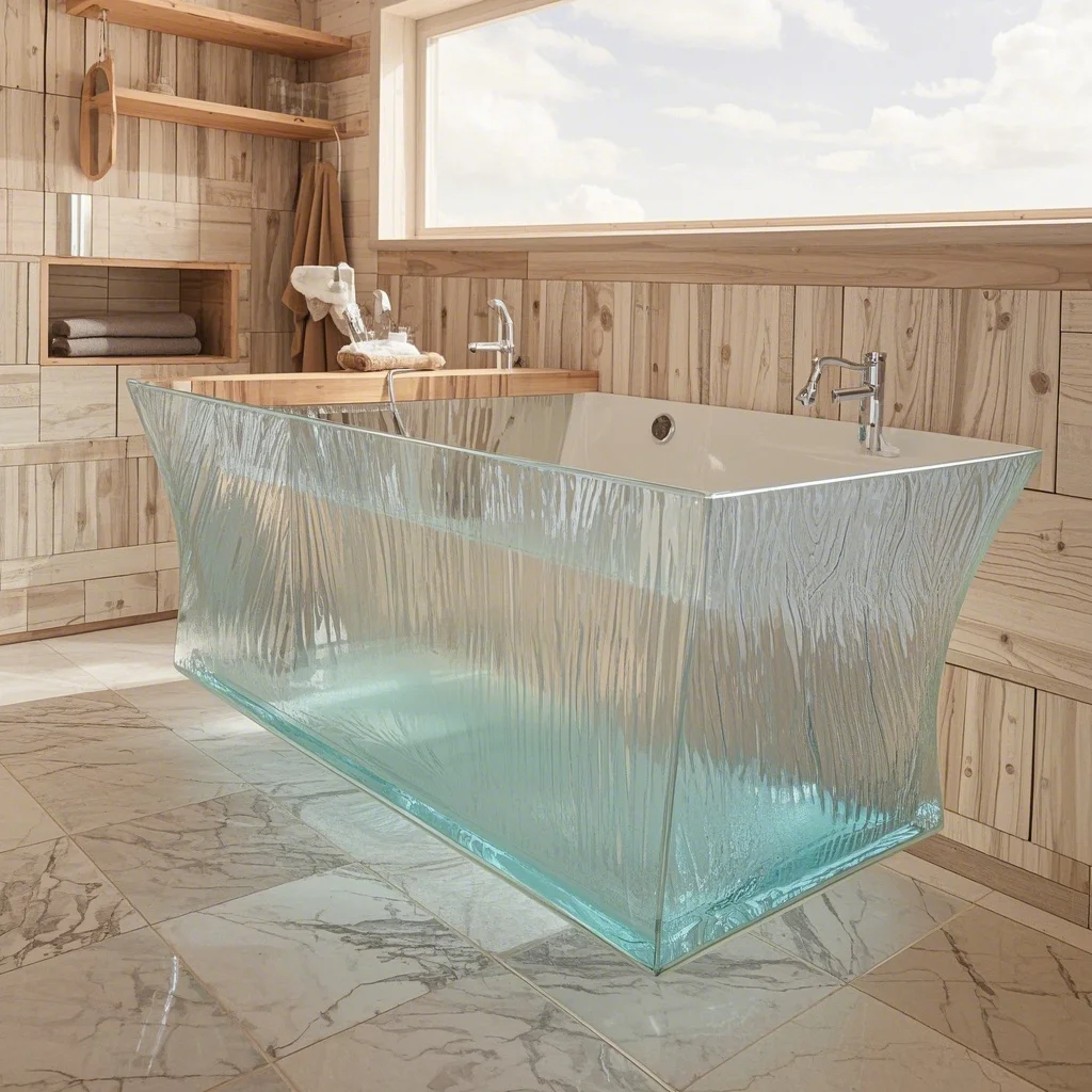 LUXAQUA Crystal Cascade Bathtub Collection