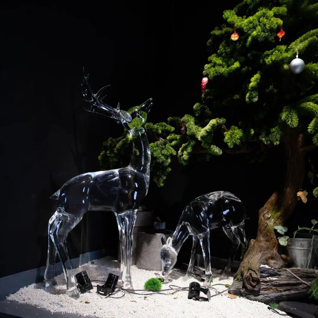 Celestial Elk Acrylic Sculpture (Deer)