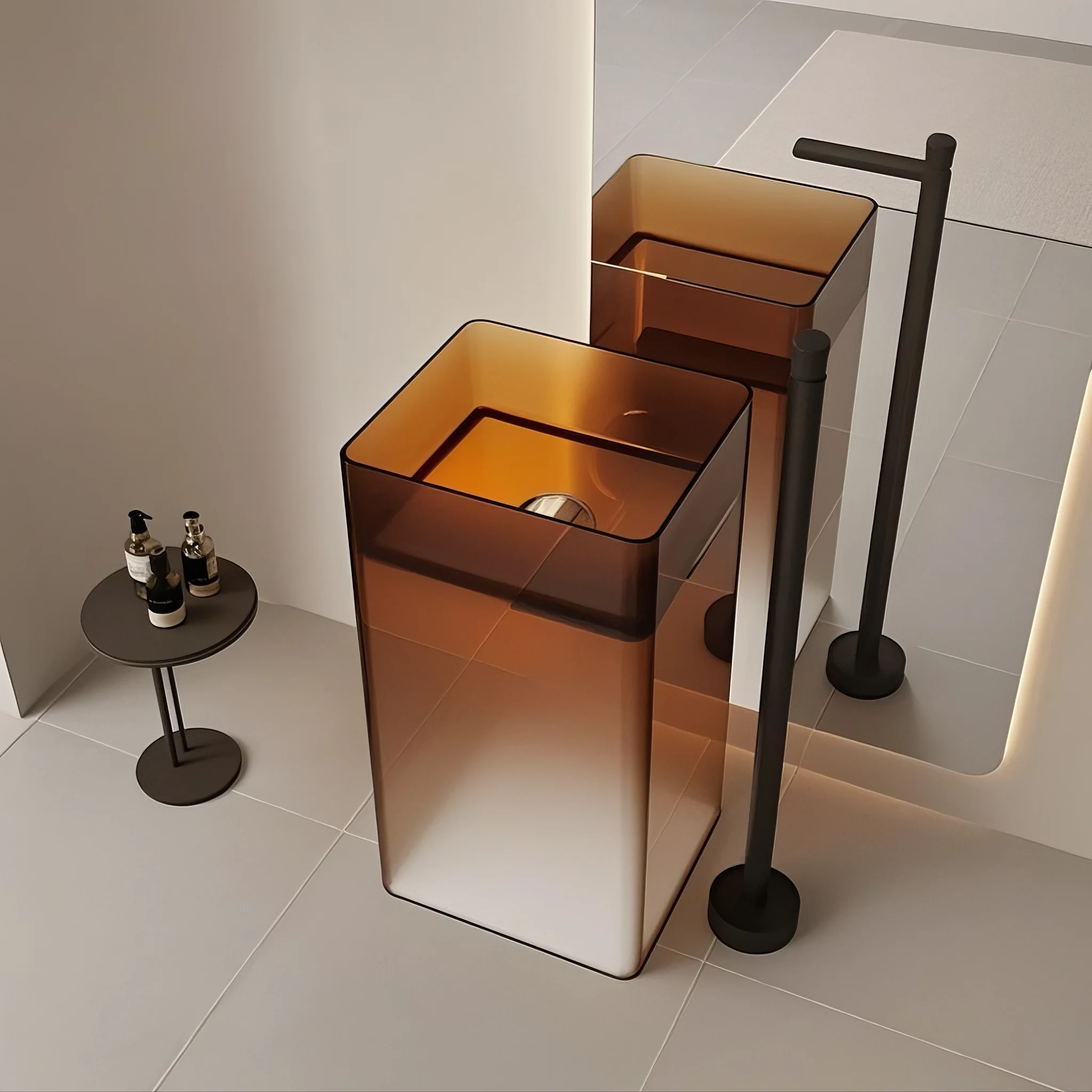 CRYSTAEDGE Acrylic Monolith Basin Series