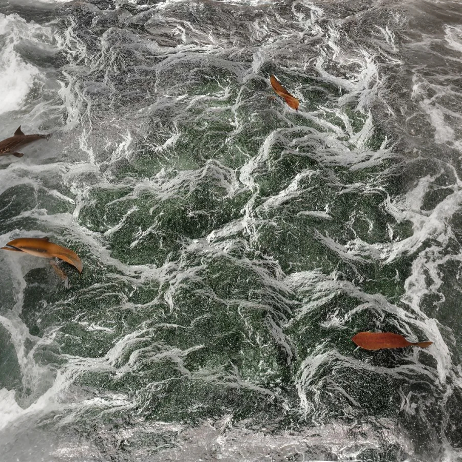 Emerald Cascade Tea Desk