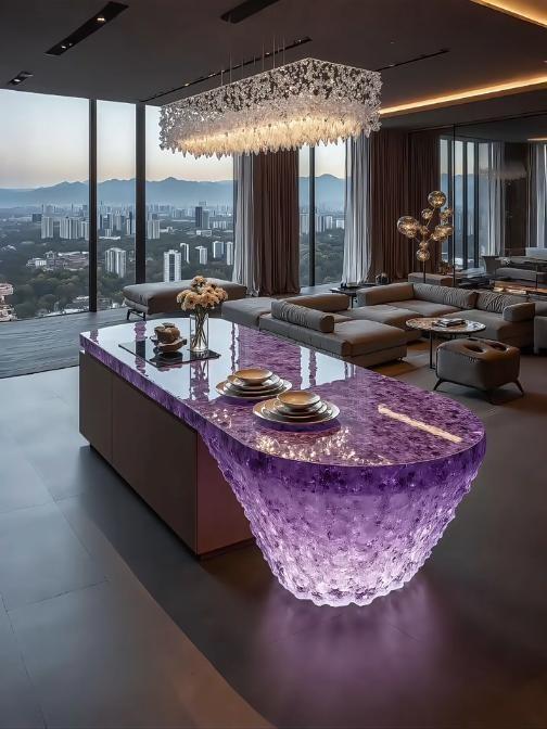Amethyst Glow Art Island
