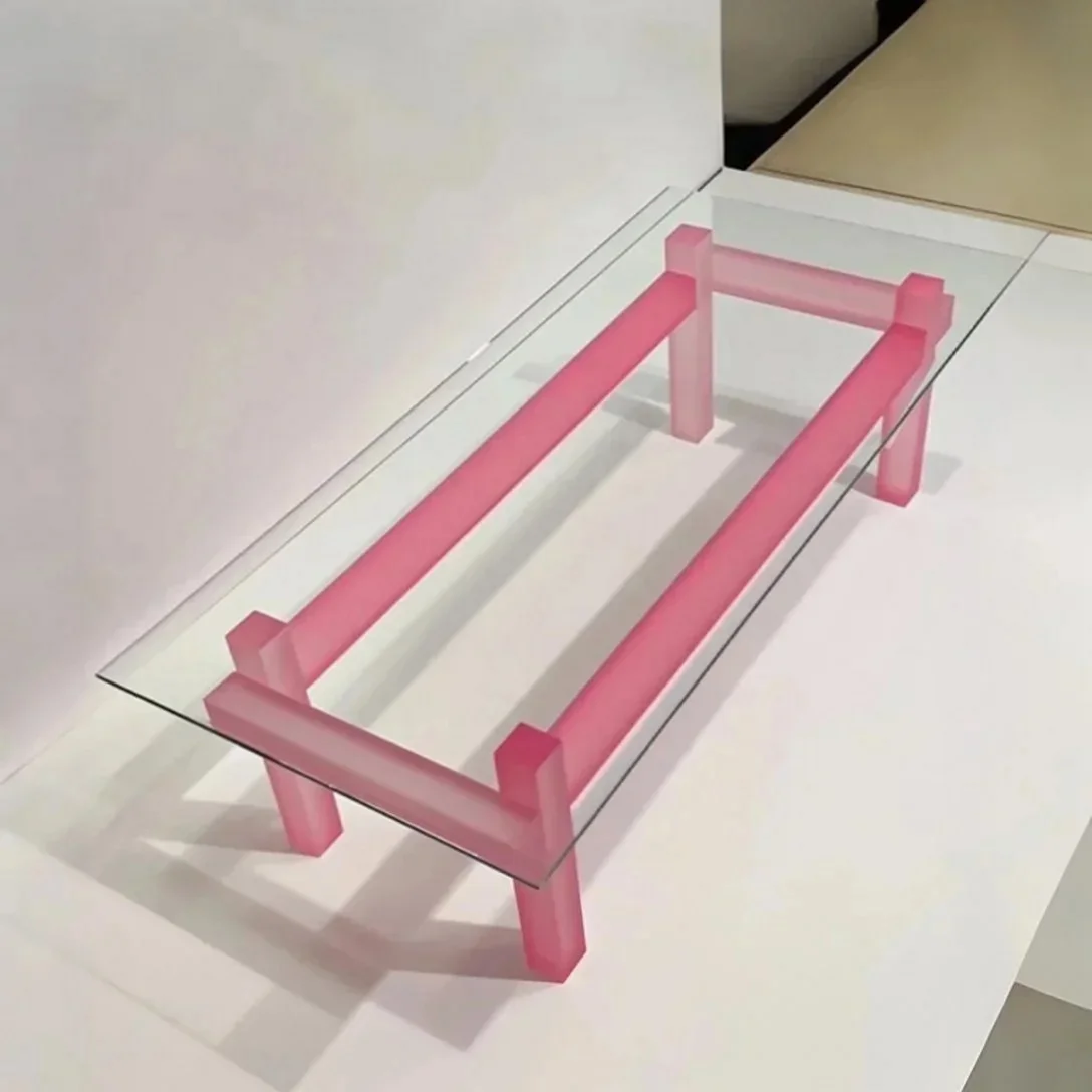 Pink Plexi Harmony Coffee Table