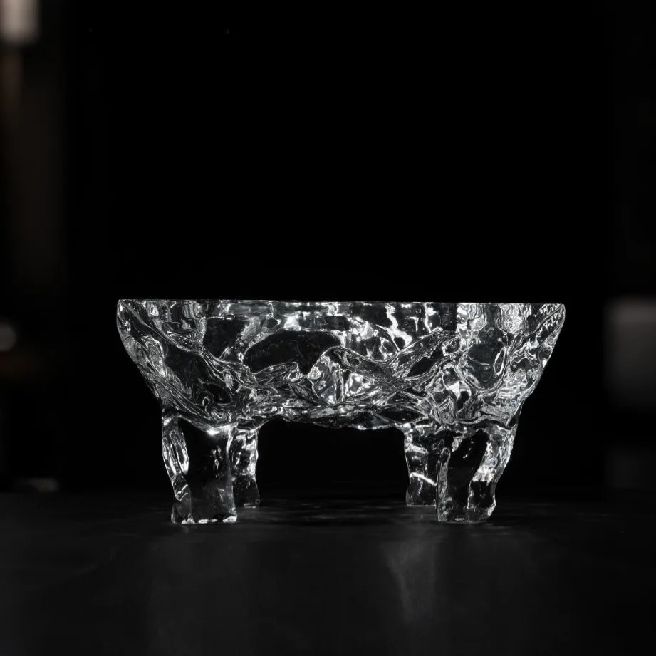 Glacier Flow Pattern Acrylic Coffee Table