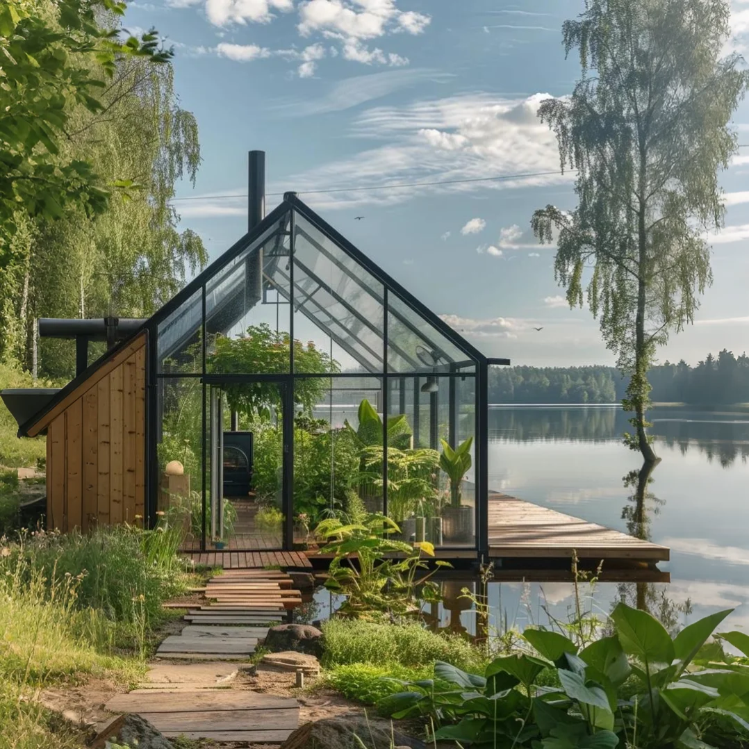 Panoramic Minimalist Acrylic Sunroom