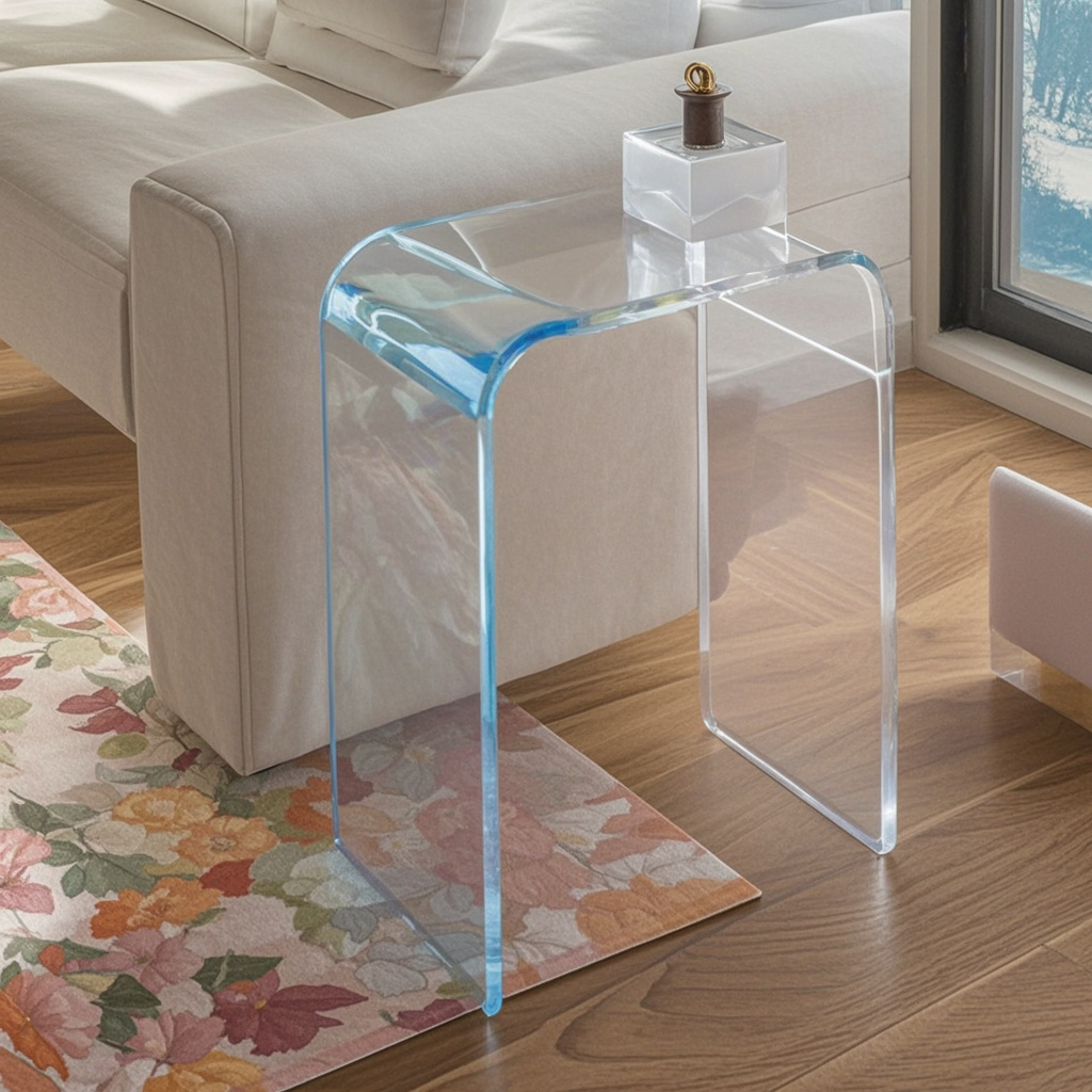 CURVIGLOW Acrylic C-Shaped Table Collection