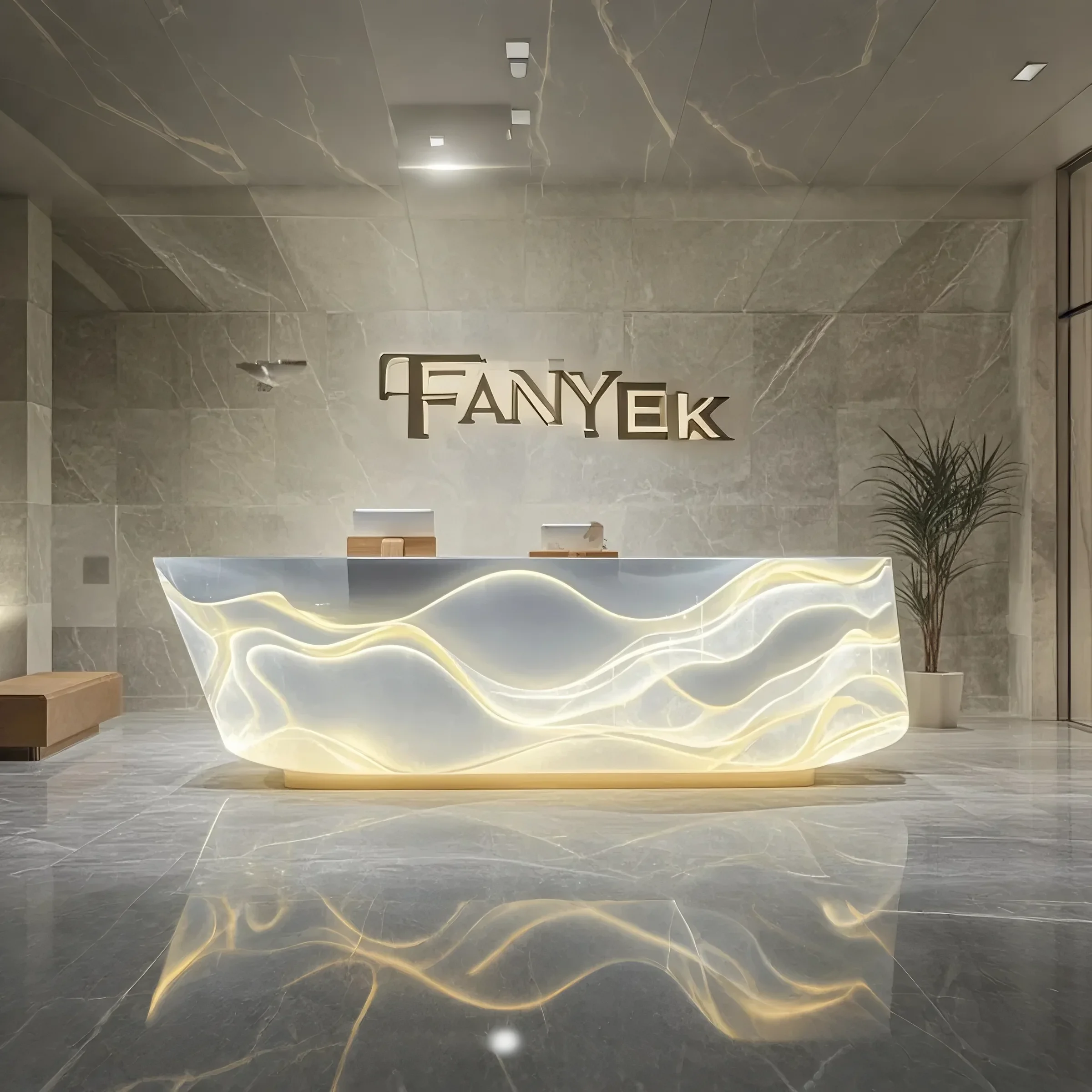 Silken Glow Reception Counter