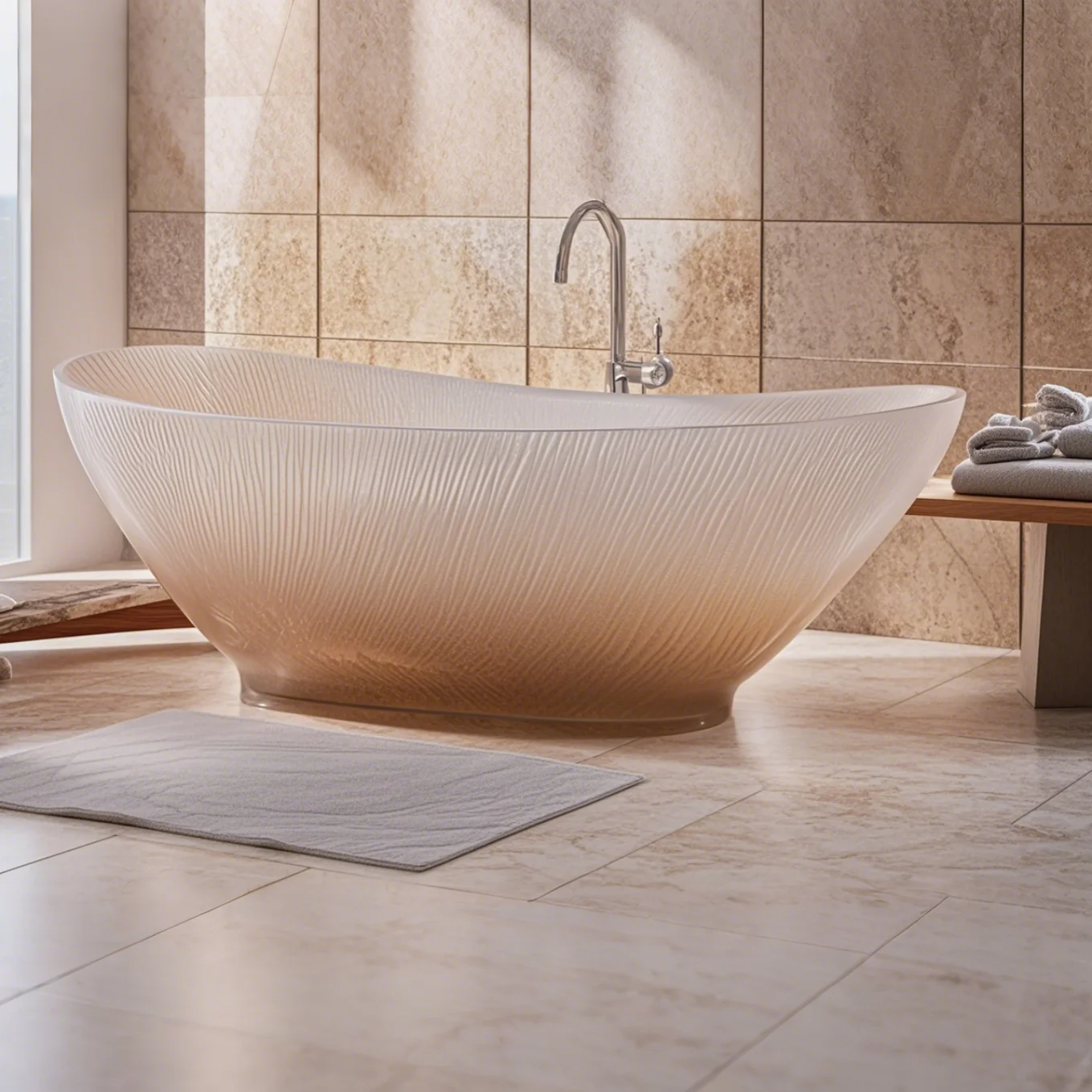 LUXAQUA Amber Wave Bathtub Collection