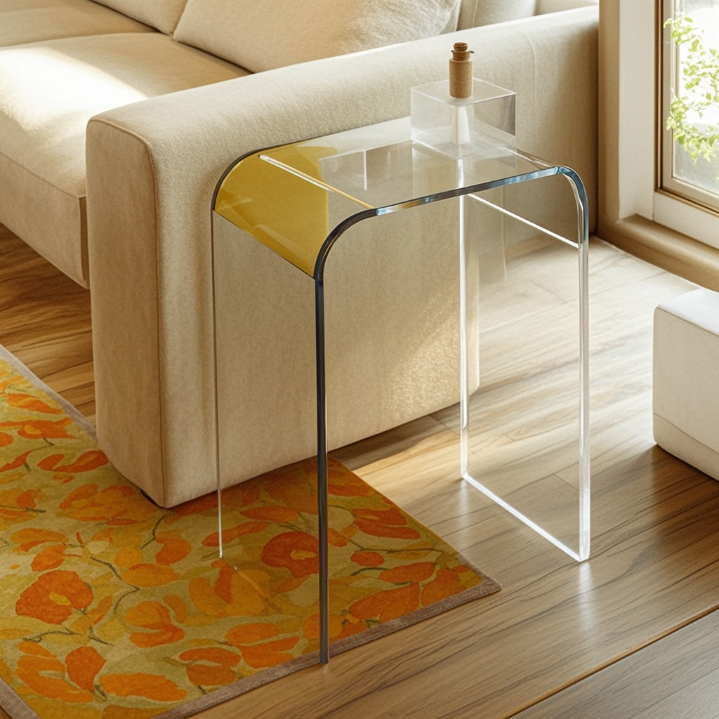 CURVIGLOW Acrylic C-Shaped Table Collection