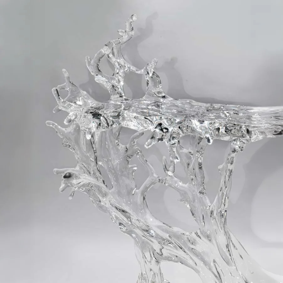 Ethereal Sea and Wandering Clouds Transparent Table