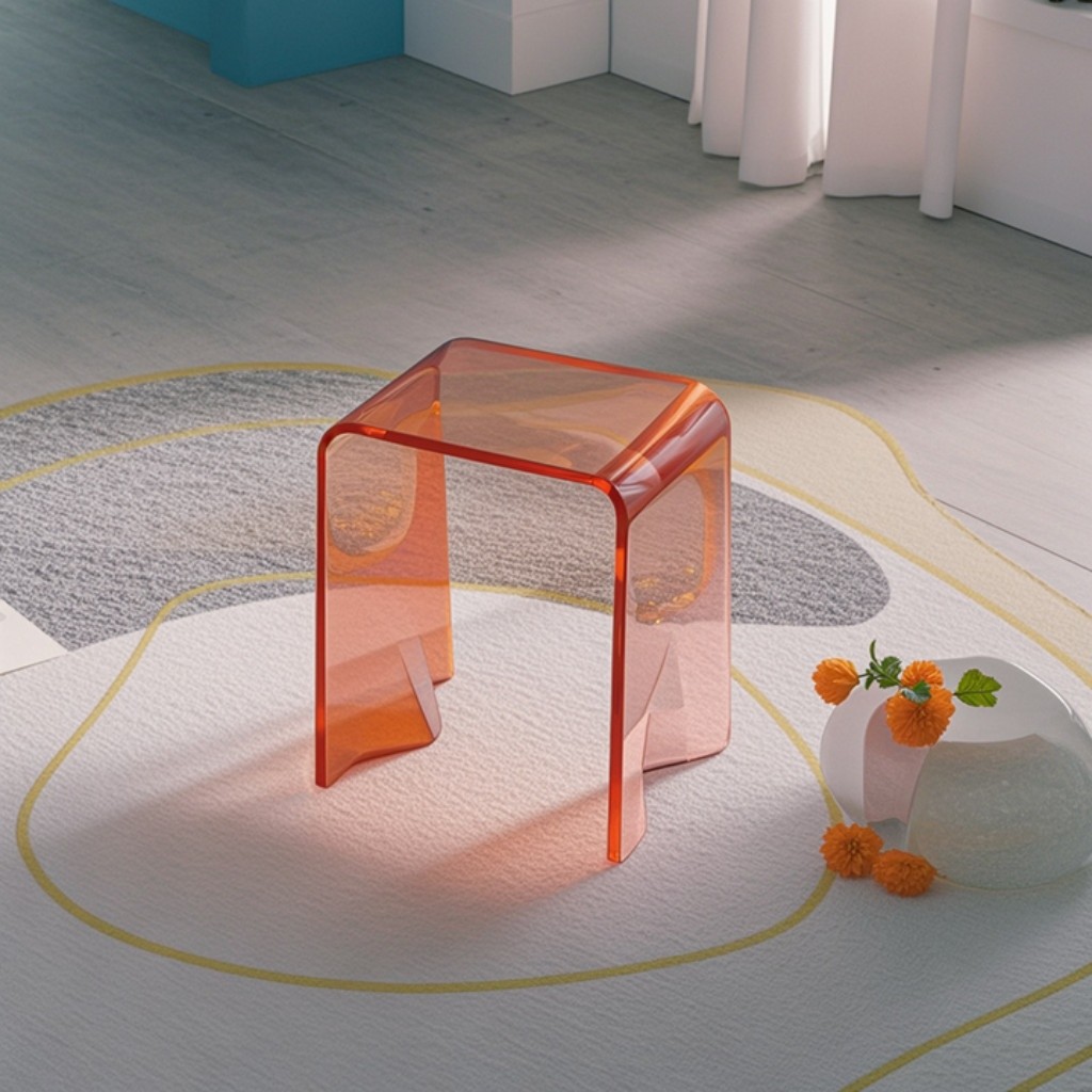 Chromira Glow Acrylic stool