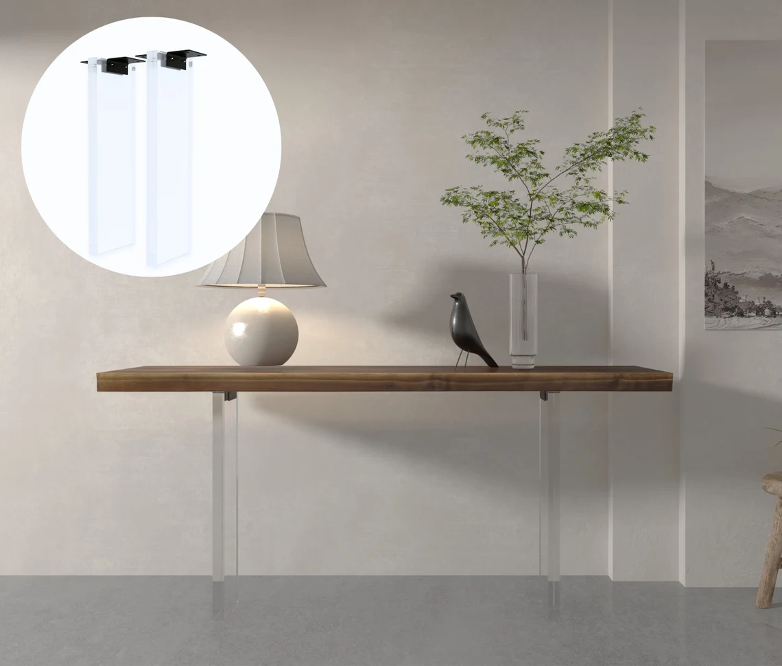 LUCIDLEG Acrylic Table Leg Collection