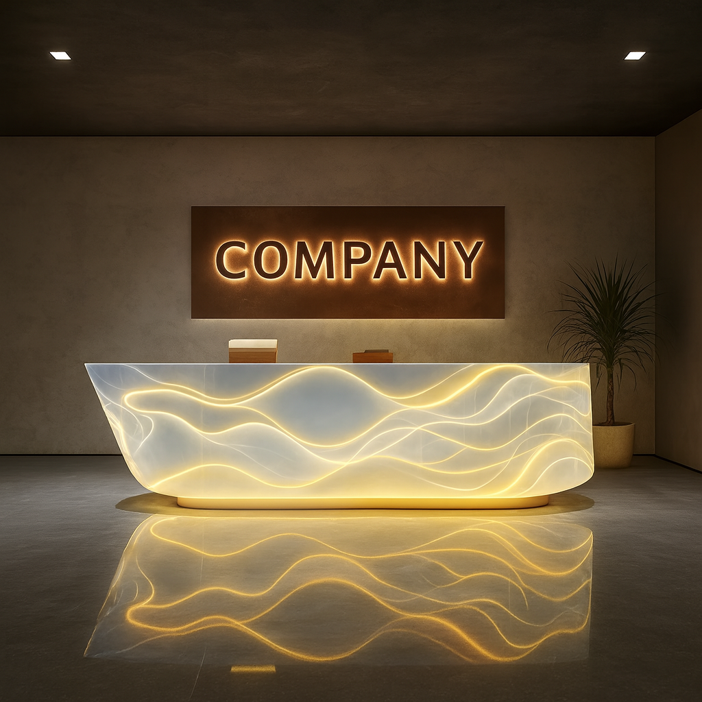 Silken Glow Reception Counter