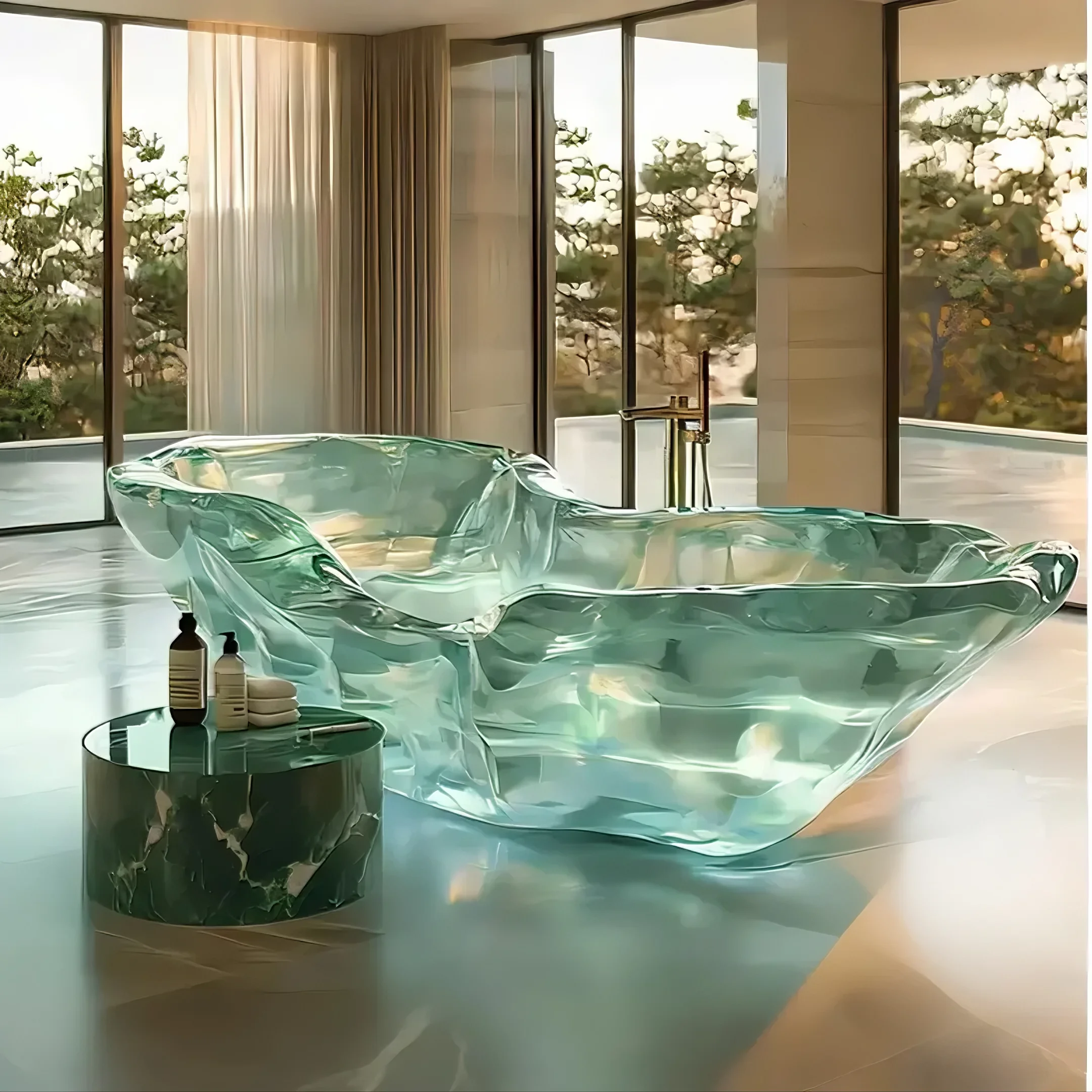 AETHER WAVE Acrylic Bathtub Series
