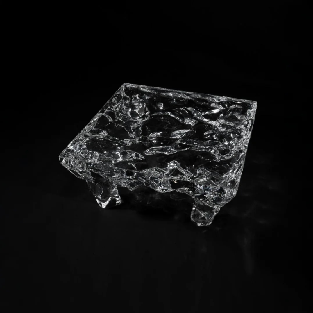 Glacier Flow Pattern Acrylic Coffee Table