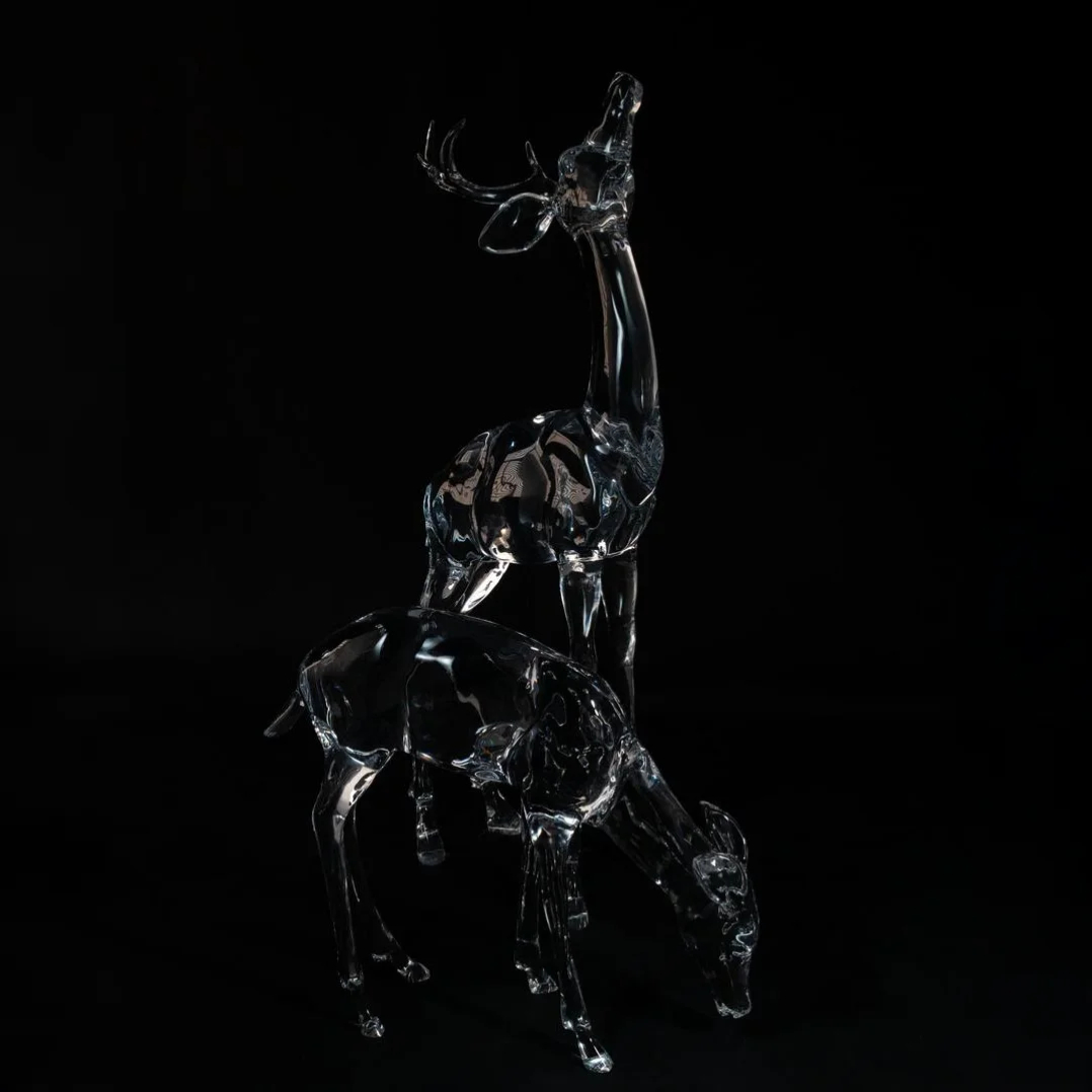 Silent Majesty Acrylic Sculpture (Deer)