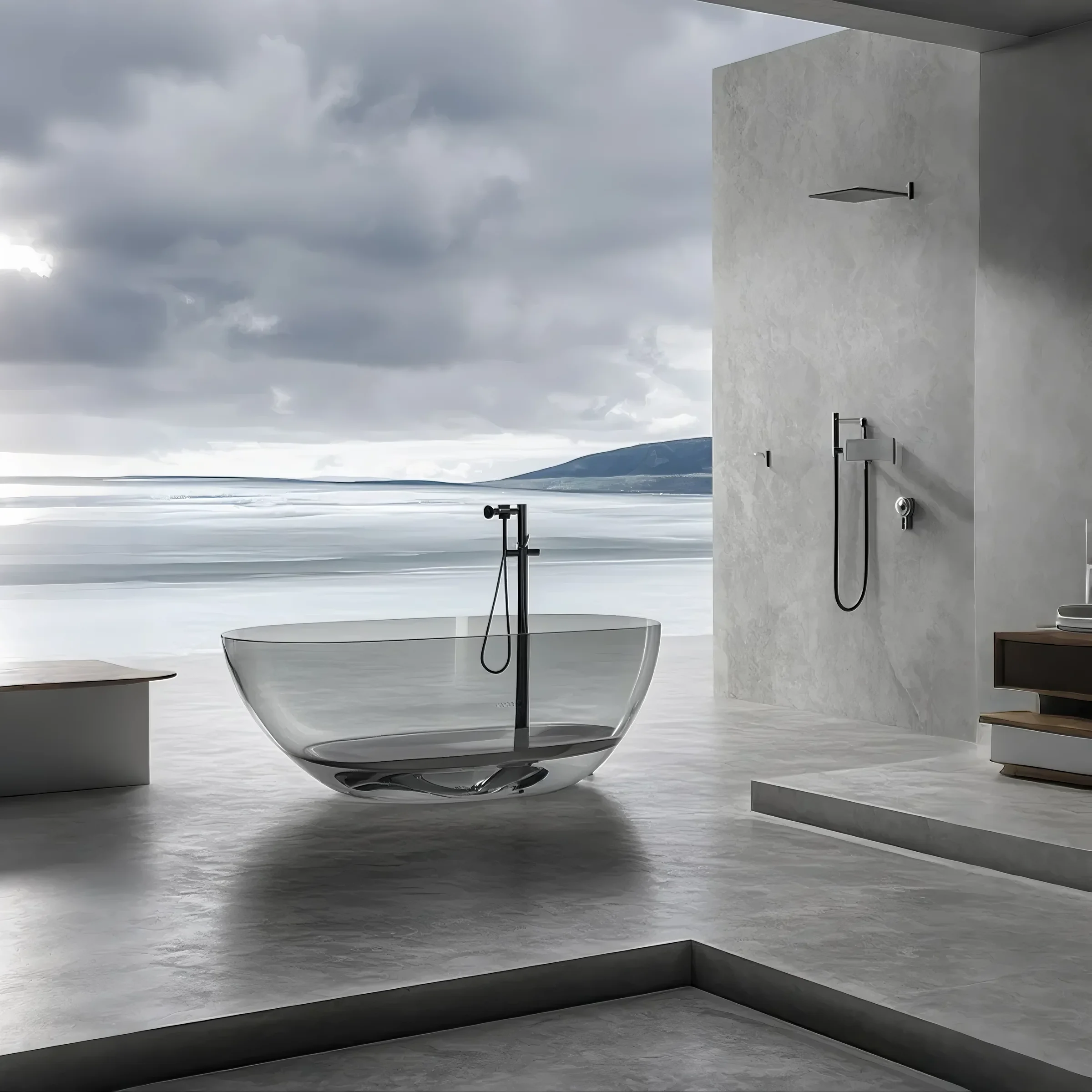 OCEANFLUX Acrylic Sculptural Bathtub Collection