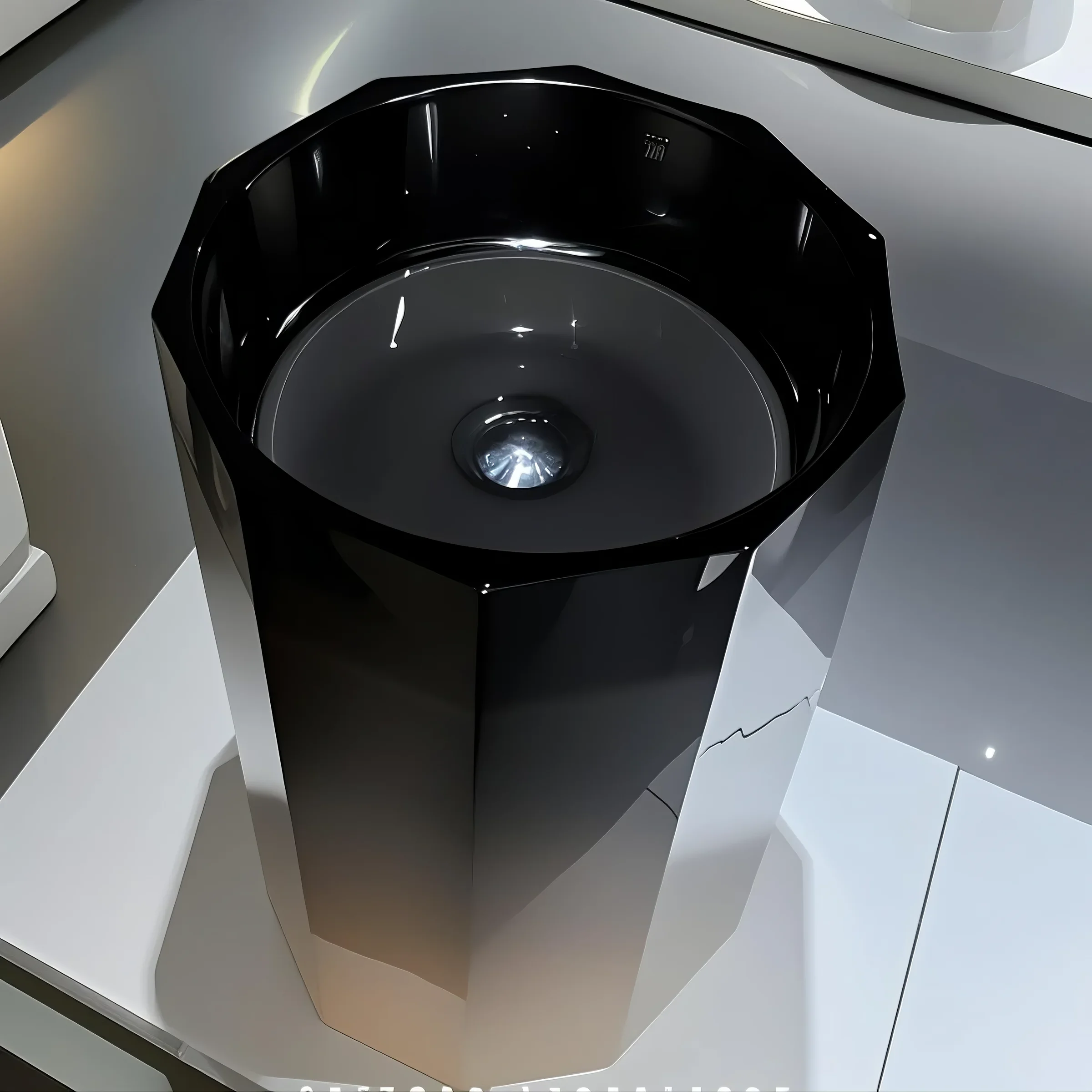 GEMTOWER Faceted Acrylic Pedestal Sink Series