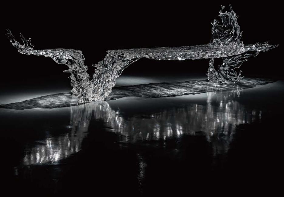 Serene waves cradle the endless deep