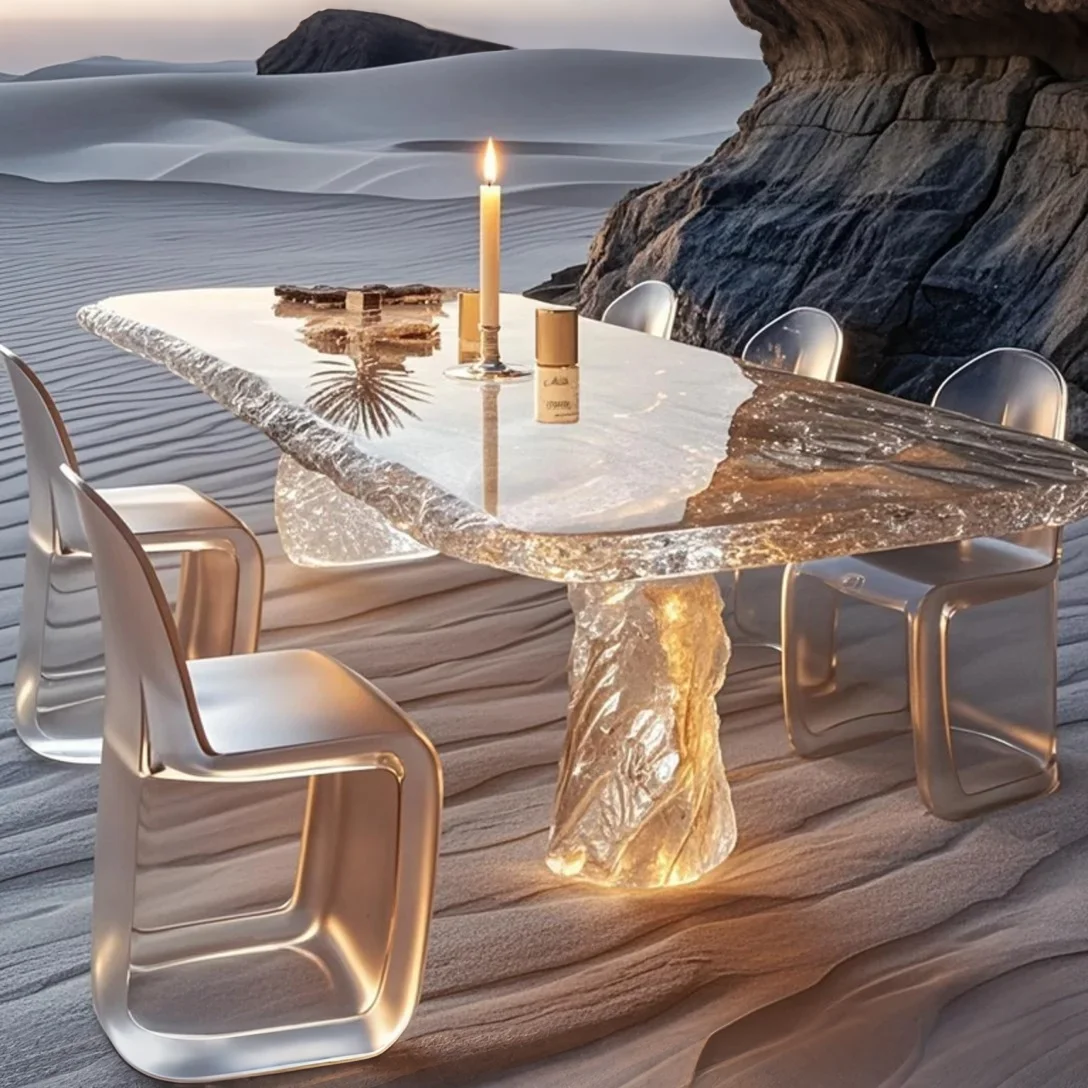 Ethereal Crystal Dining Set