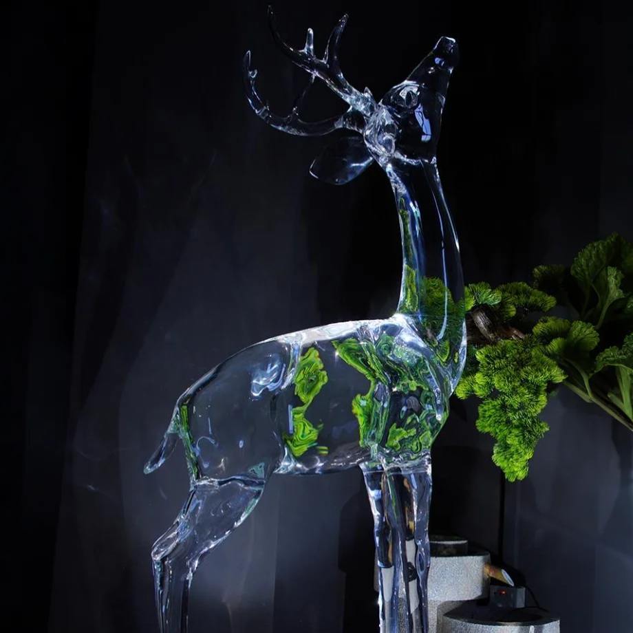 Celestial Elk Acrylic Sculpture (Deer)