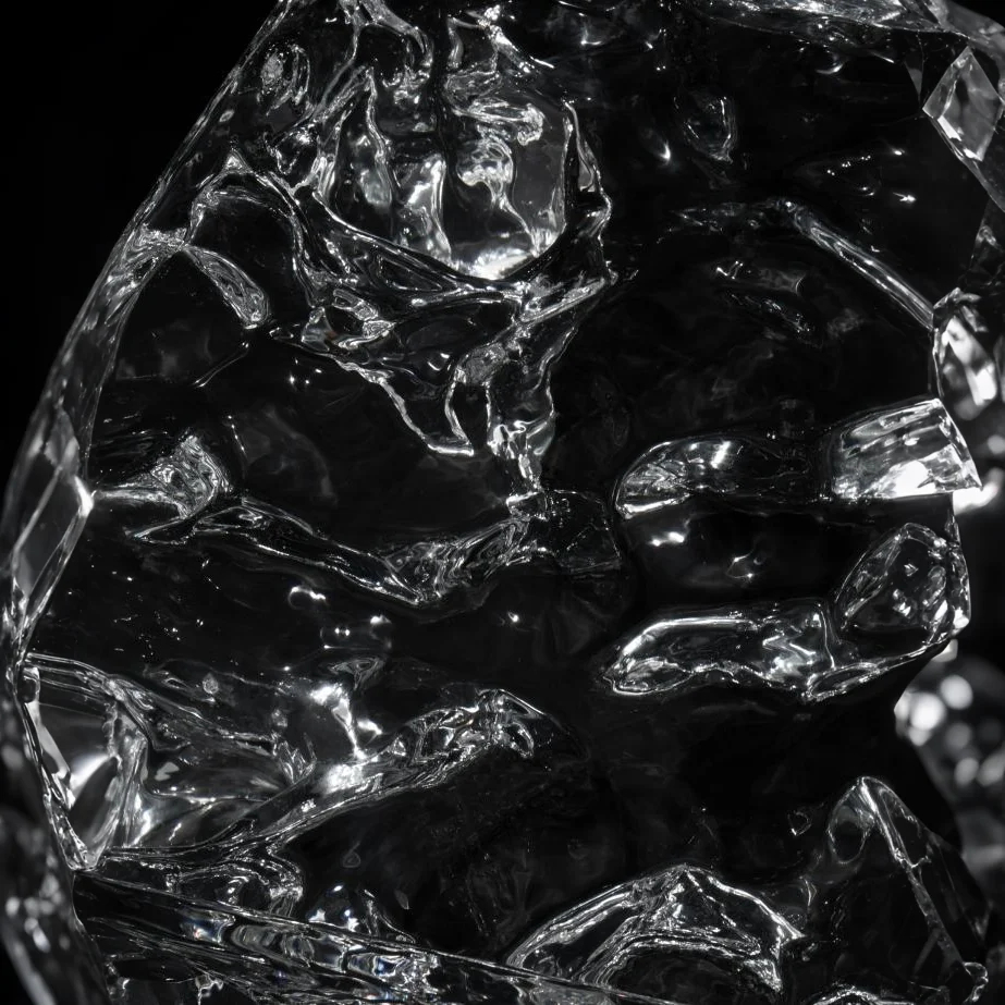 Glacier Flow Pattern Acrylic Coffee Table