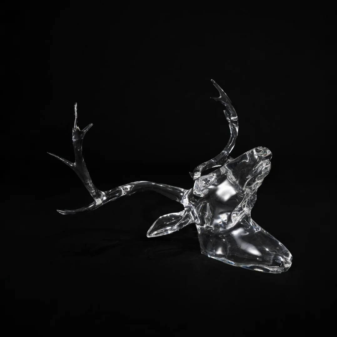Ethereal Stag Acrylic Sculpture (Deer)