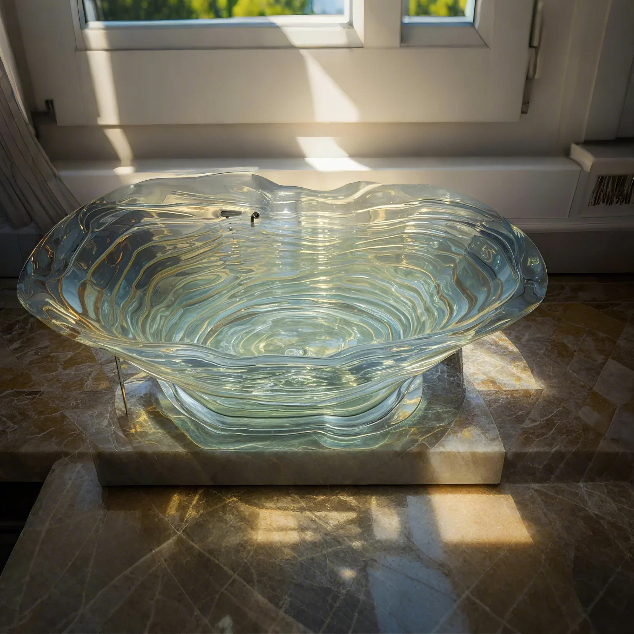 AQUALUX Ripple Bathtub Collection