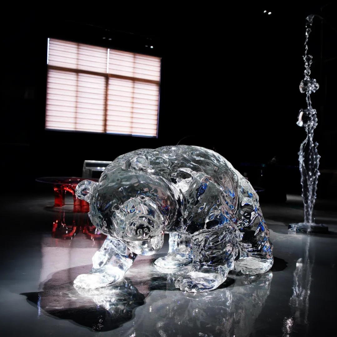 Wild Guardian Acrylic Sculpture (Bear)