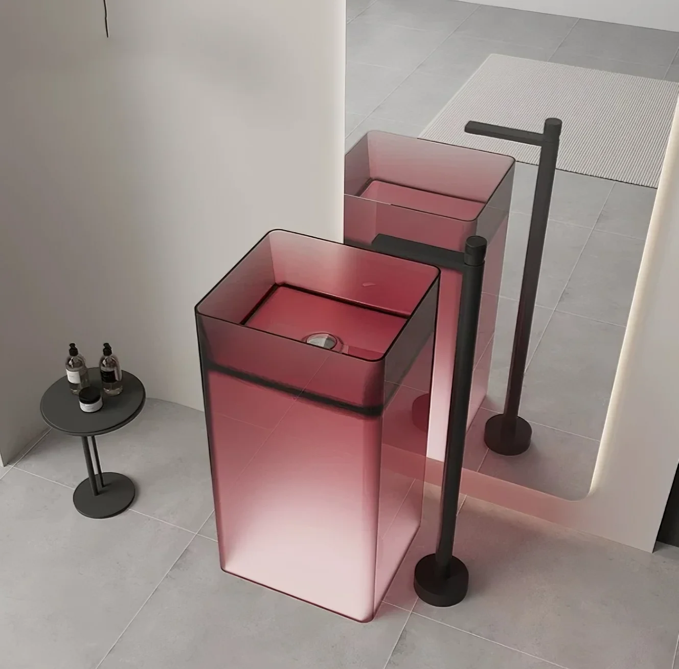 CRYSTAEDGE Acrylic Monolith Basin Series