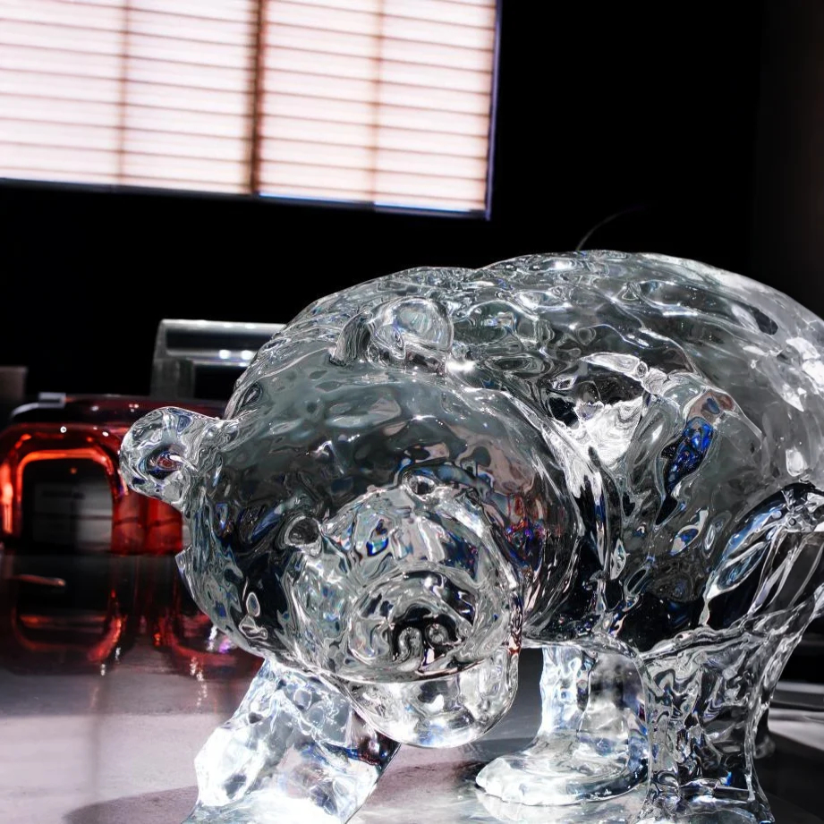 Wild Guardian Acrylic Sculpture (Bear)