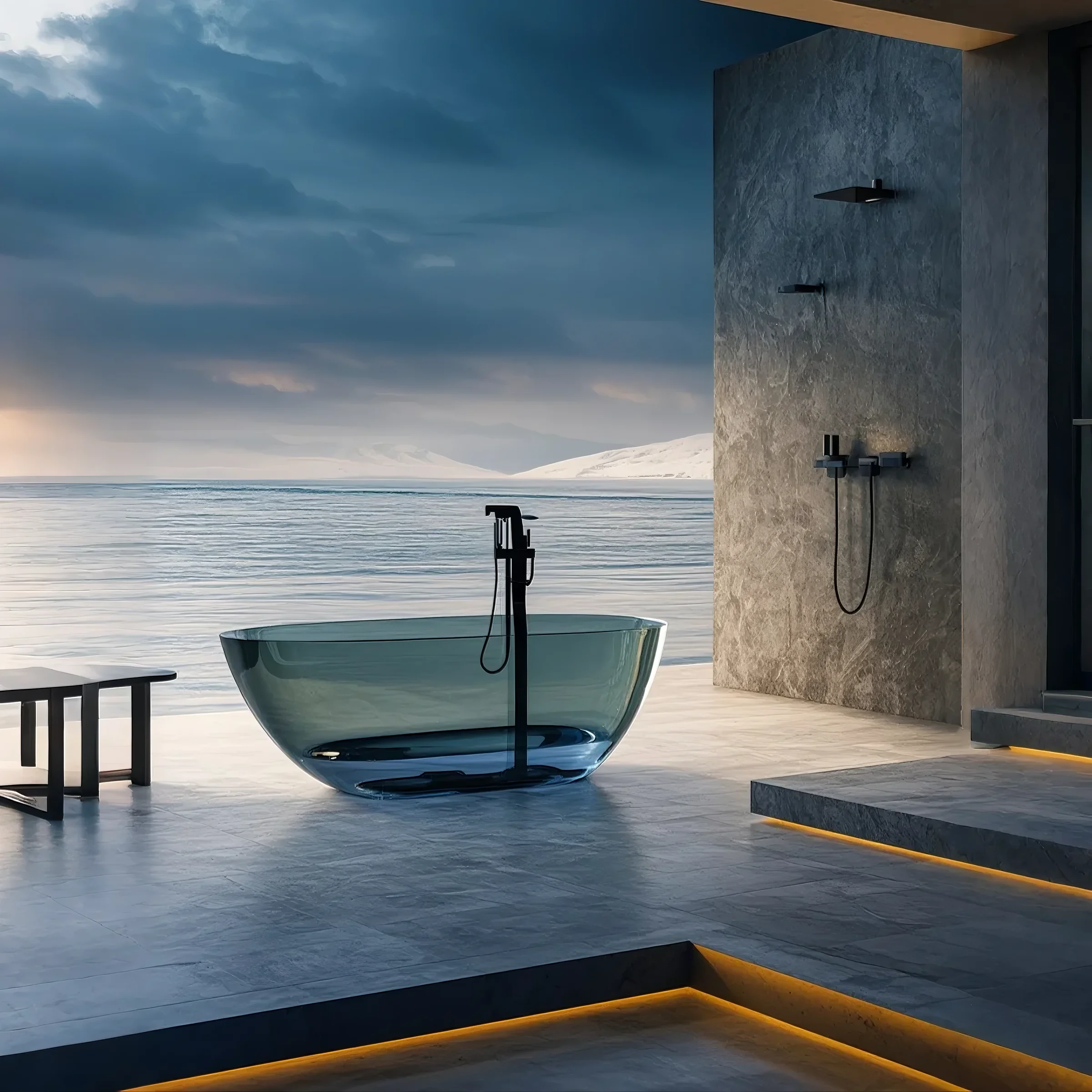 OCEANFLUX Acrylic Sculptural Bathtub Collection