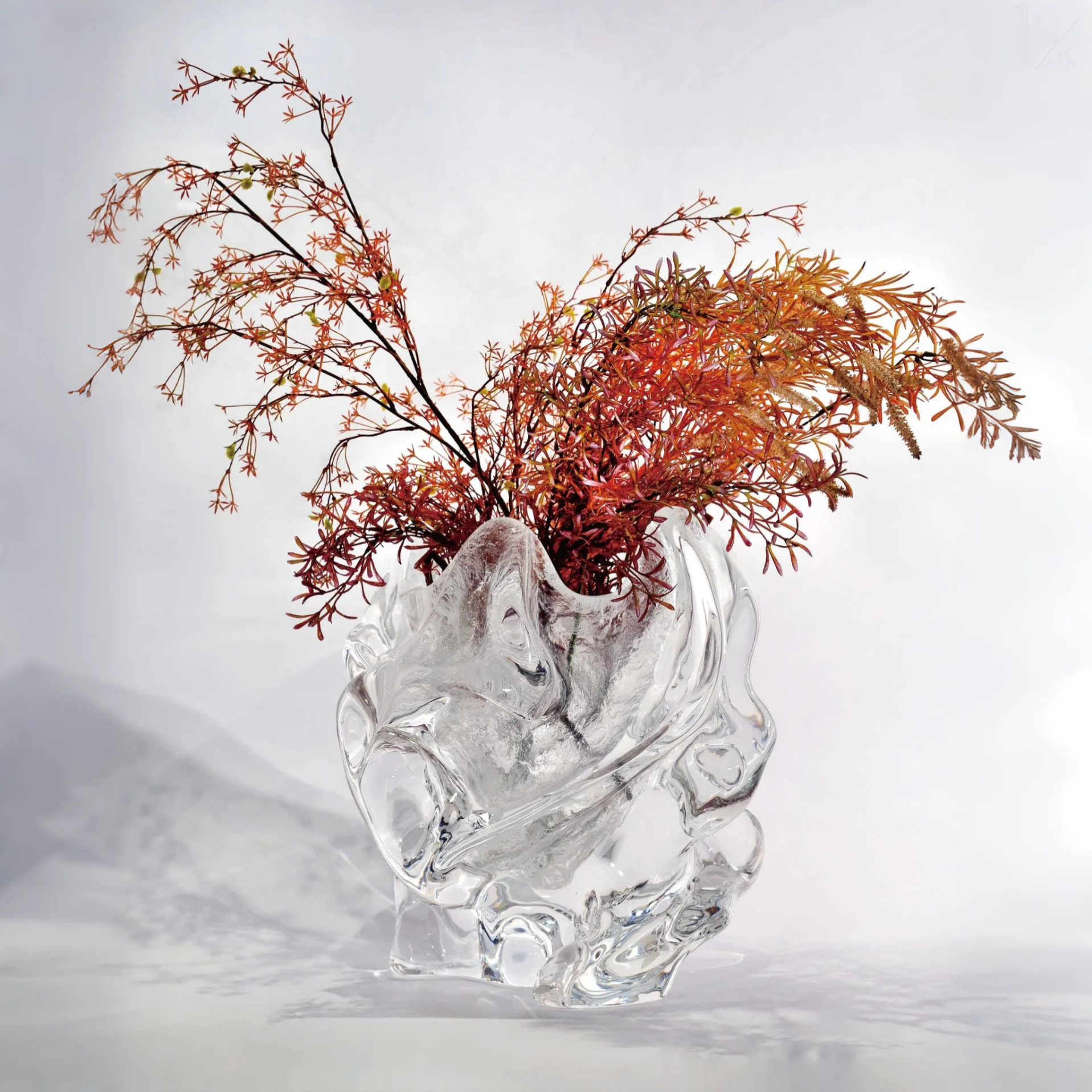 Feather Sprite Transparent Vase Ornament