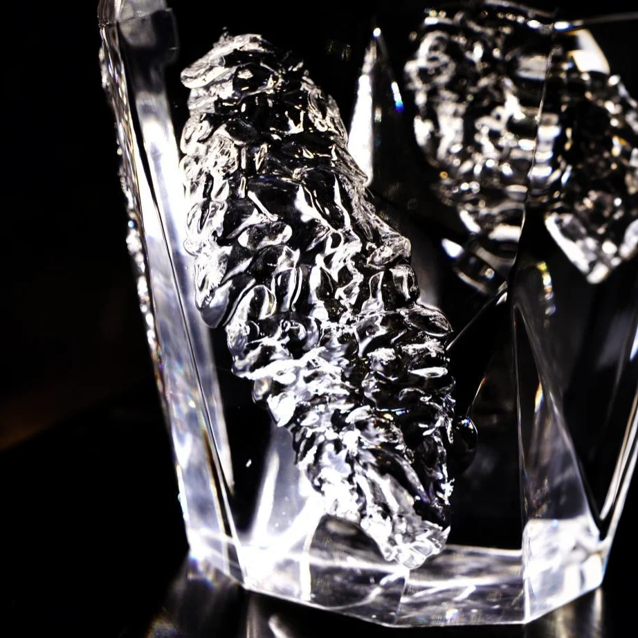 Frozen Echoes Acrylic Sculpture (Crystal)