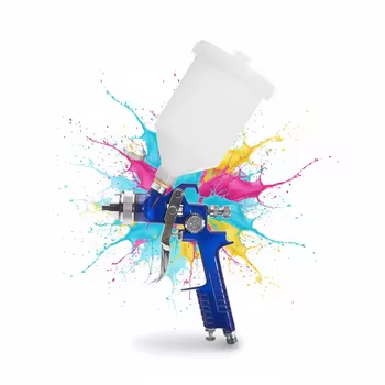 Industrial LVLP Spray Gun 600cc Gravity Feed Paint Sprayer for Coating