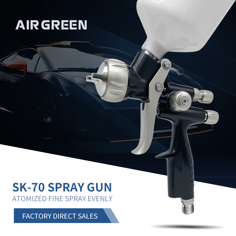 SK-70 LVLP Spray Gun – Compact Precision Refinish Tool for Automotive & Industrial Use