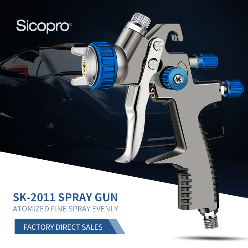 LVLP Gravity Spray Gun with 650ml PPS Cup System – Eco-Friendly Paint Sprayer with Precision Blue Controls for Automotive & Industrial Use