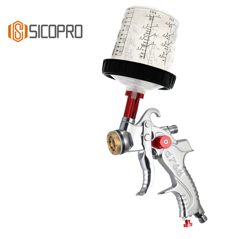 2008‑Red Professional Pneumatic Paint Spray Gun – High Precision Gravity Feed