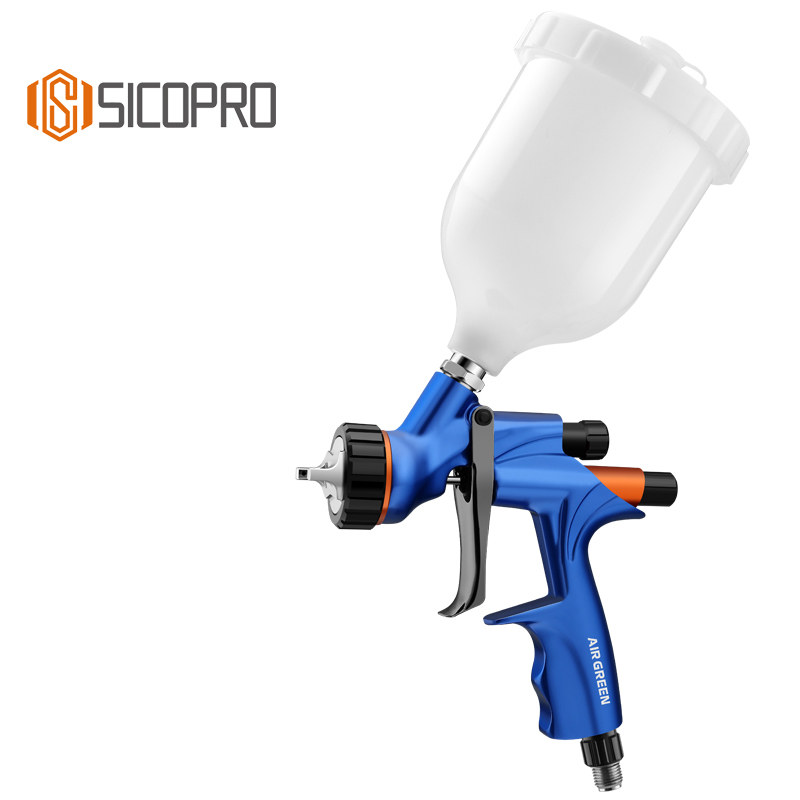 SICOPRO Model 2019 HVLP Spray Gun – Blue Gravity Feed Paint Gun