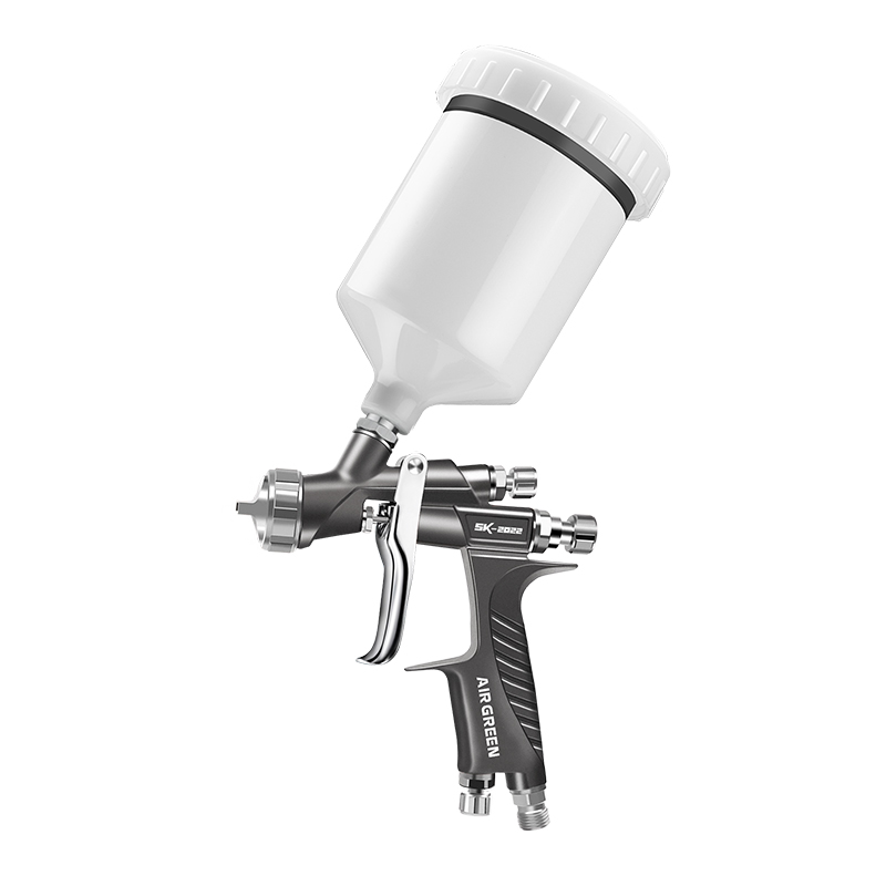 Pneumatic Gravity‑Feed Spray Gun – Air Paint Gun with Top Cup for Auto, Furniture & Industrial Coating