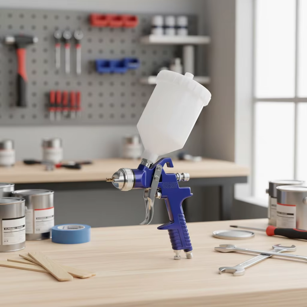 LVLP Fine Finish Spray Gun 600cc Gravity Feed Professional Paint Sprayer
