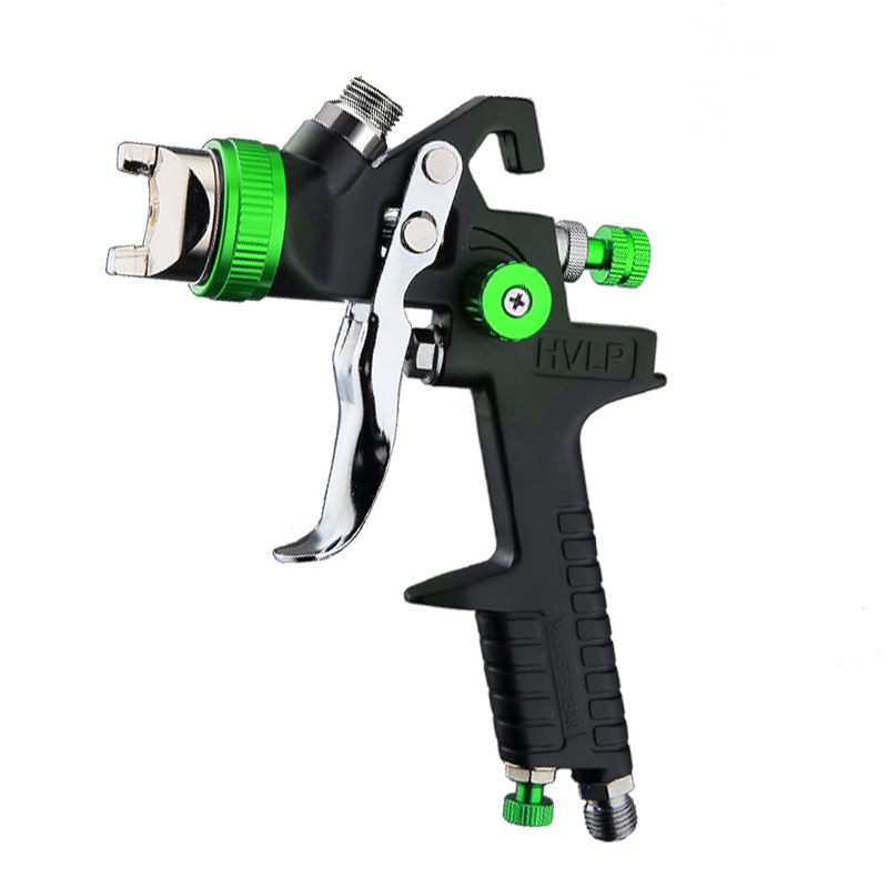 H-827A LVLP Spray Gun Kit with Aluminum Cup & Pressure Regulator – Full Accessories