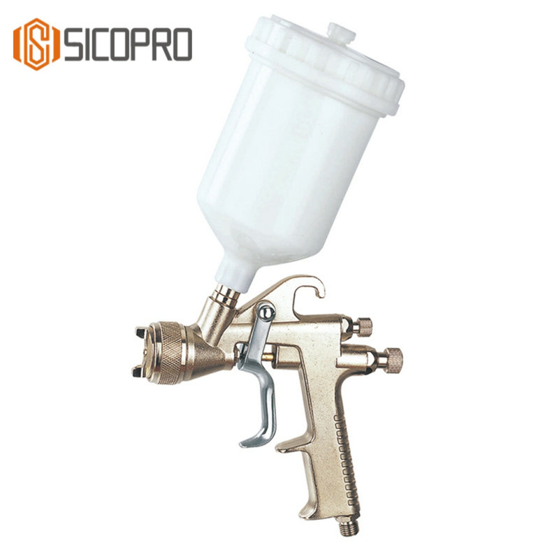 SICOPRO 4001B Gravity Feed Spray Gun with Plastic Cup for Automotive and Furniture Painting