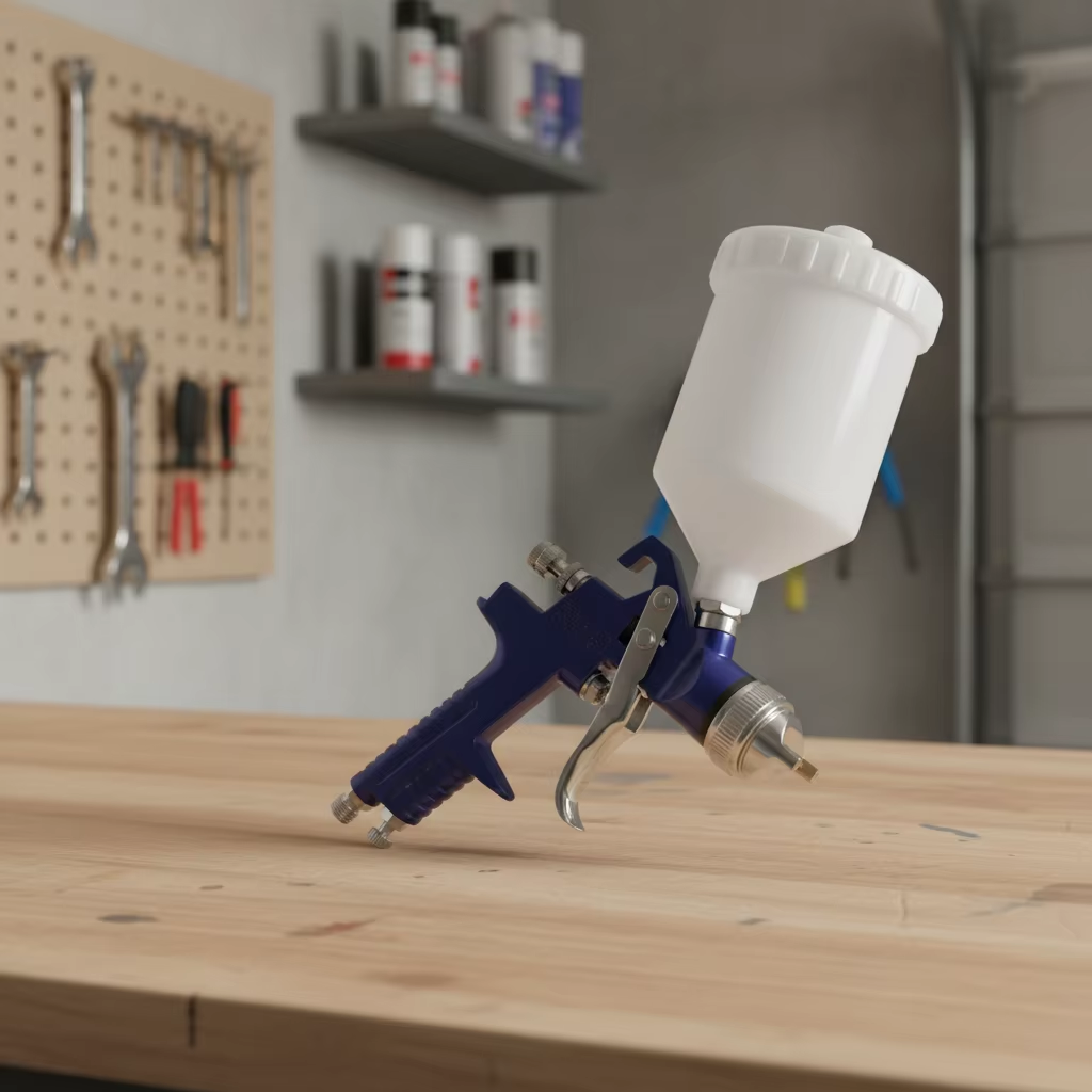 LVLP Spray Gun 600ml Gravity Feed Fine Finish Paint Sprayer