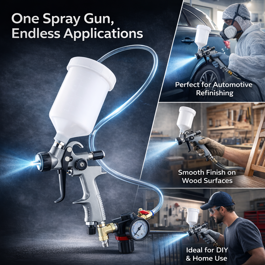 Refinished Painting LVLP Spray Gun Automotive Grade – Industrial Coating Model