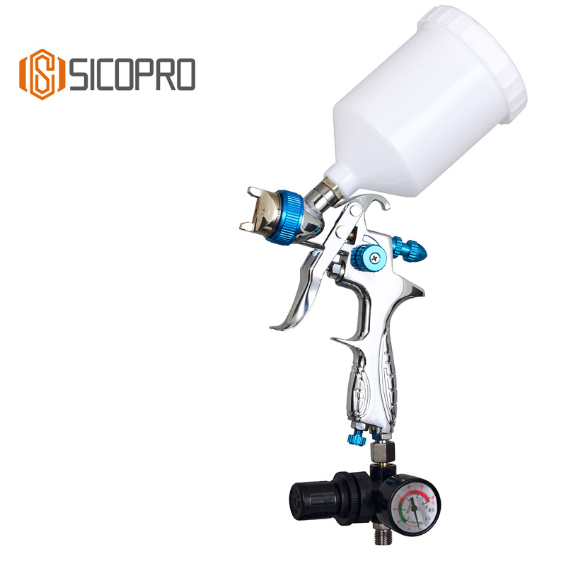Pistola de Pulverização LVLP SICOPRO Laranja com Alimentação Superior