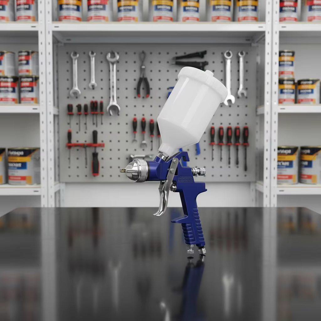 Professional LVLP Gravity Feed Spray Gun 600cc Cup High Efficiency Paint Sprayer