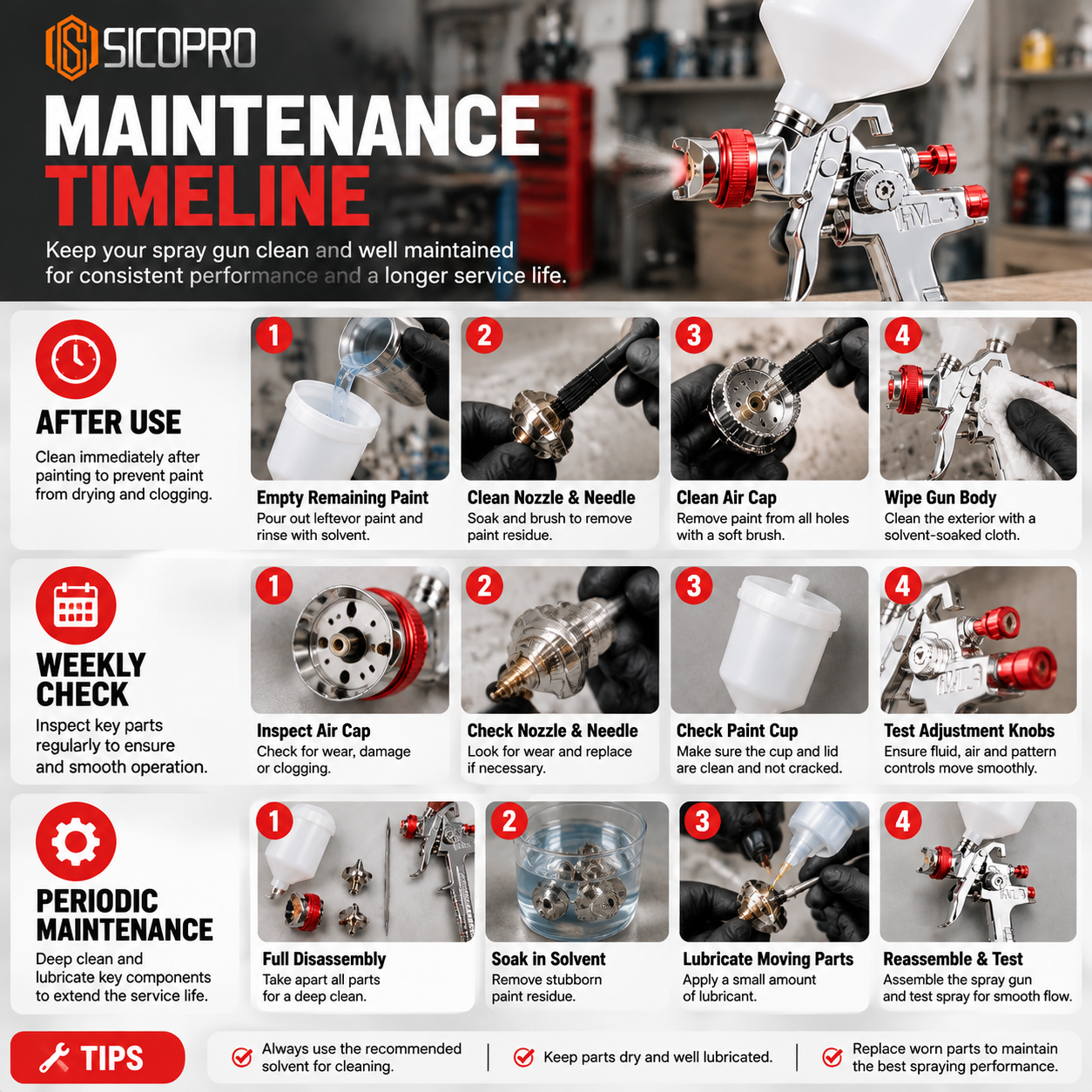 H-827 Serviceable HVLP Spray Gun for Long-Term Workshop Use