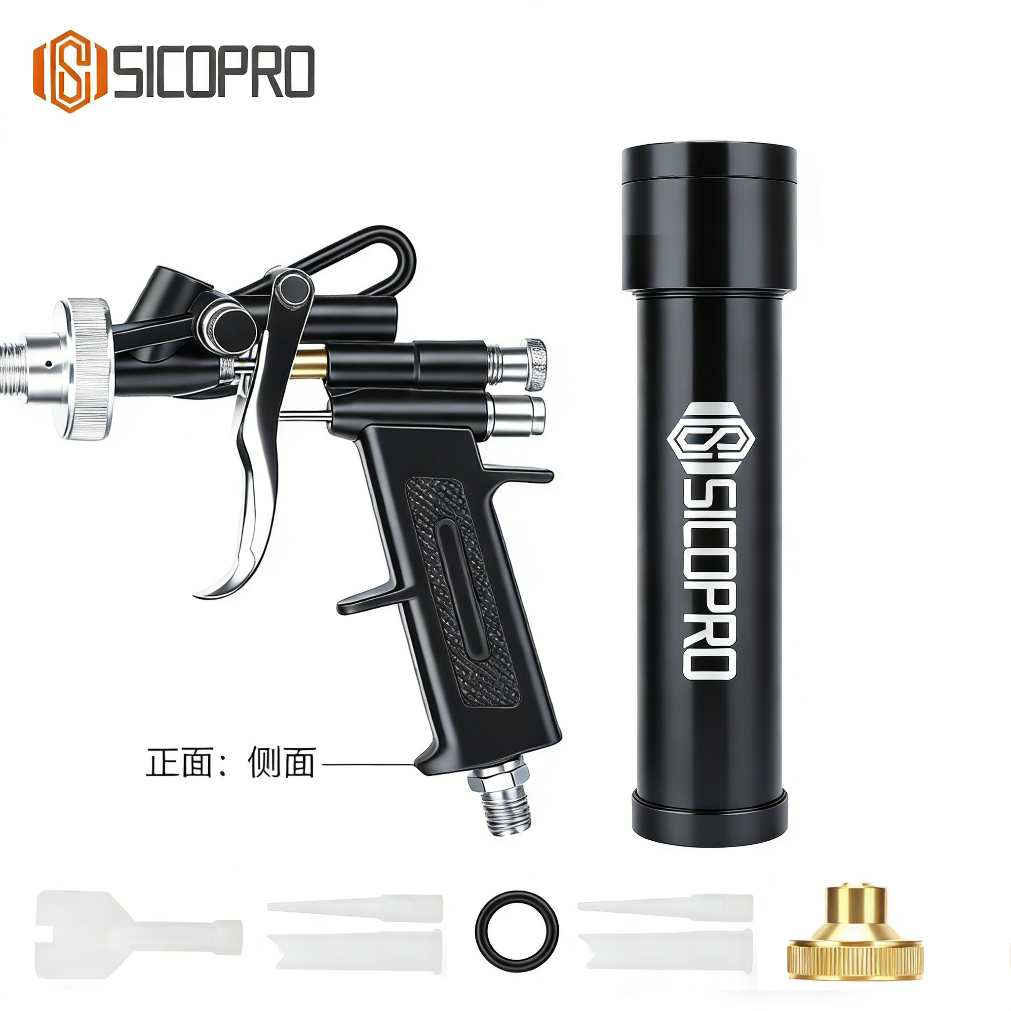 Professional Air Caulking Gun with Adjustable Flow Control for Sealant Application
